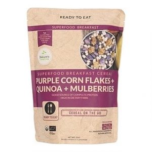 Organic Purple Corn-Quinoa -Mulberries Cereal Mix 250g