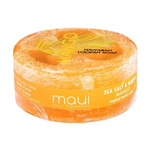 Loofah Soap – Mango with Sea Salt & Kukui Oil